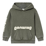 NAME IT felpa tinta unita con cappuccio Grigio per Bambino 13234172 GRIGIO NAME IT