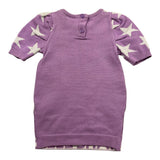 MARC ELLIS abito tinta unita mezza manica con stampa Lilla per Neonata JMNDR1557 LILLA MARC ELLIS