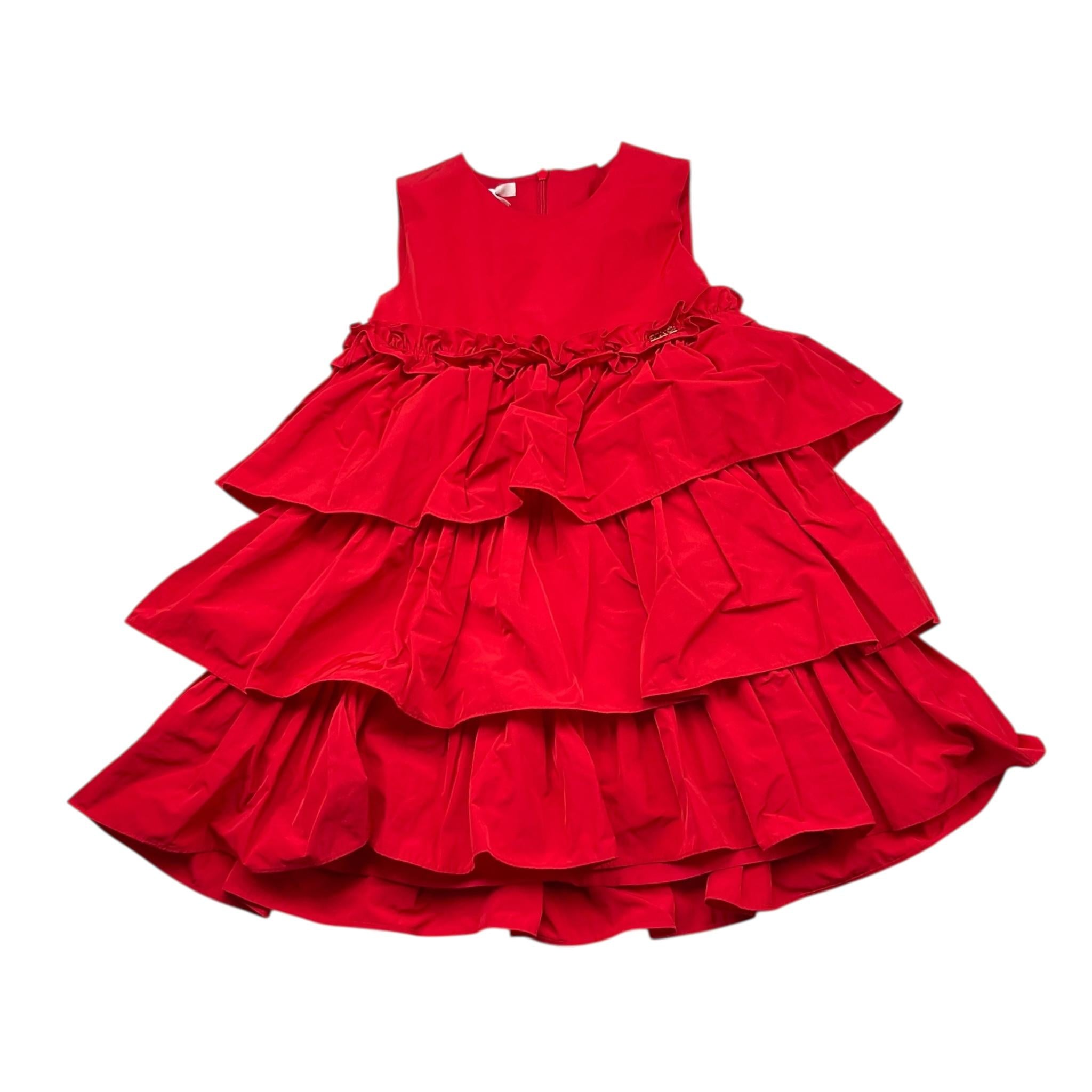 LIU JO abito giromanica tinta unita Rosso per Bambina KF3073J ROSSO LIU JO