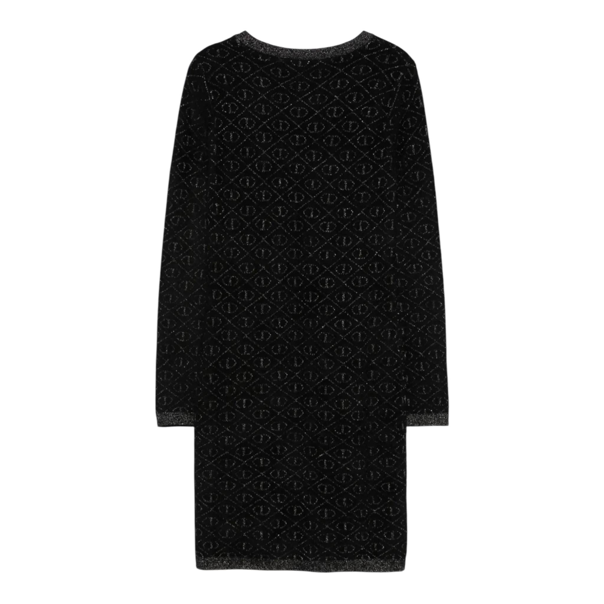 TWINSET abito tinta unita girocollo logato Nero per Bambina 242GJ3061 NERO TWINSET