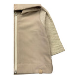 BAMBOOM+BABIES felpa cn zip e cappuccio tinta unita Sabbia per Neonato 71111 SABBIA BAMBOOM+BABIES