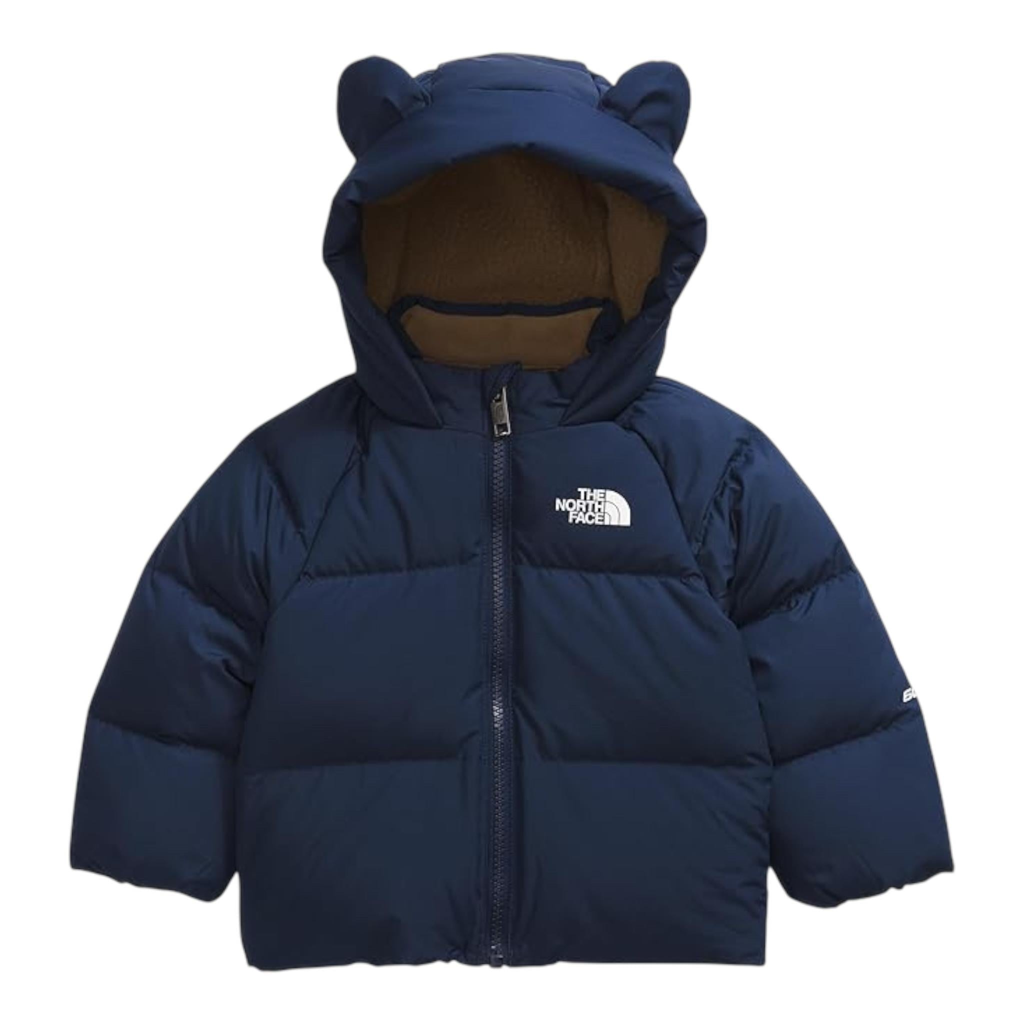 THE NORTH FACE giubbino tinta unita con zip e cappuccio Blu per Neonato NFA0A88W2PIB BLU THE NORTH FACE