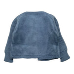 BABIDU cardigan tinta unita con bottoni in contrasto Azzurro per Neonato 60682 AZZURRO BABIDU