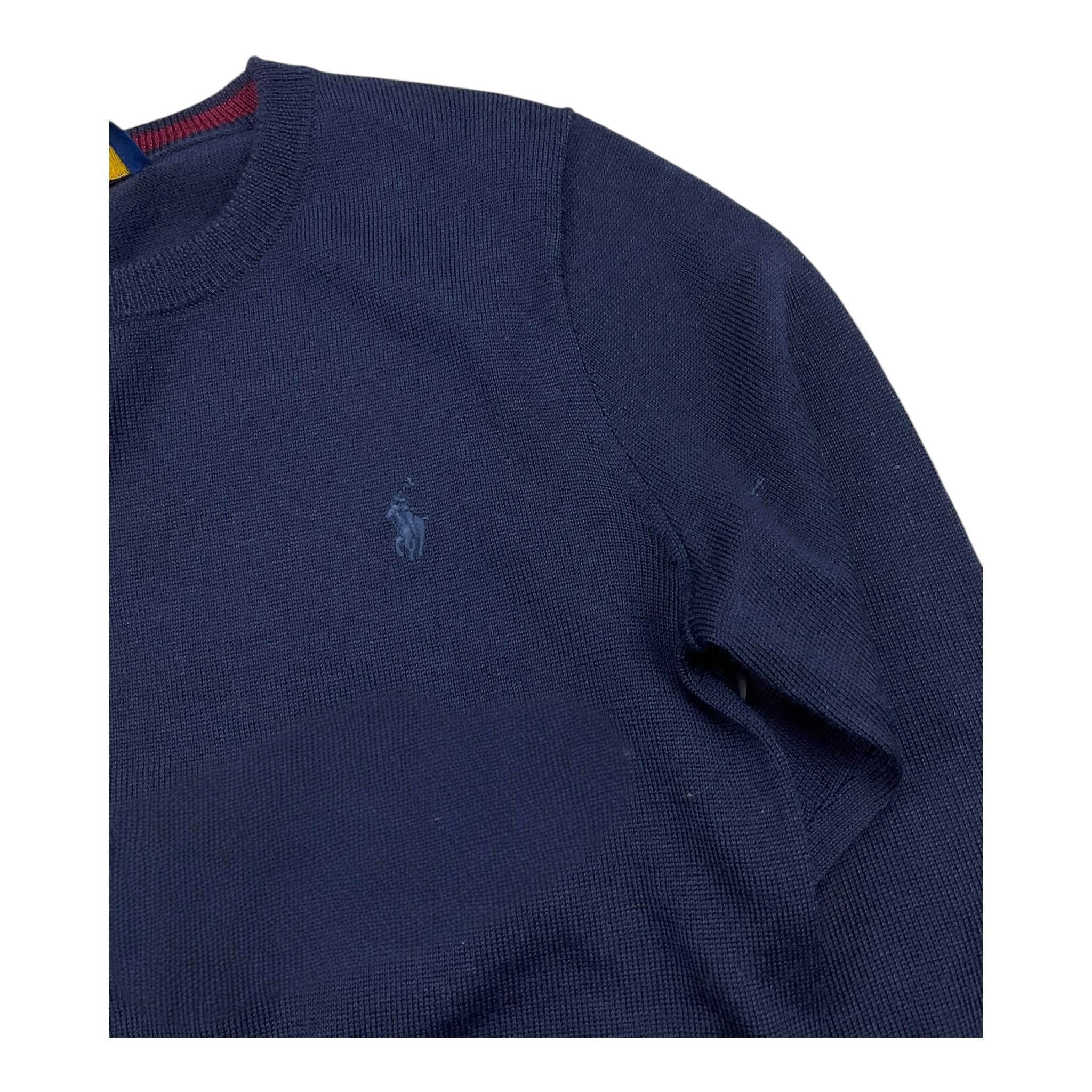 RALPH LAUREN maglia girocollo tinta unita Blu per Bambino 322877725003 BLU RALPH LAUREN