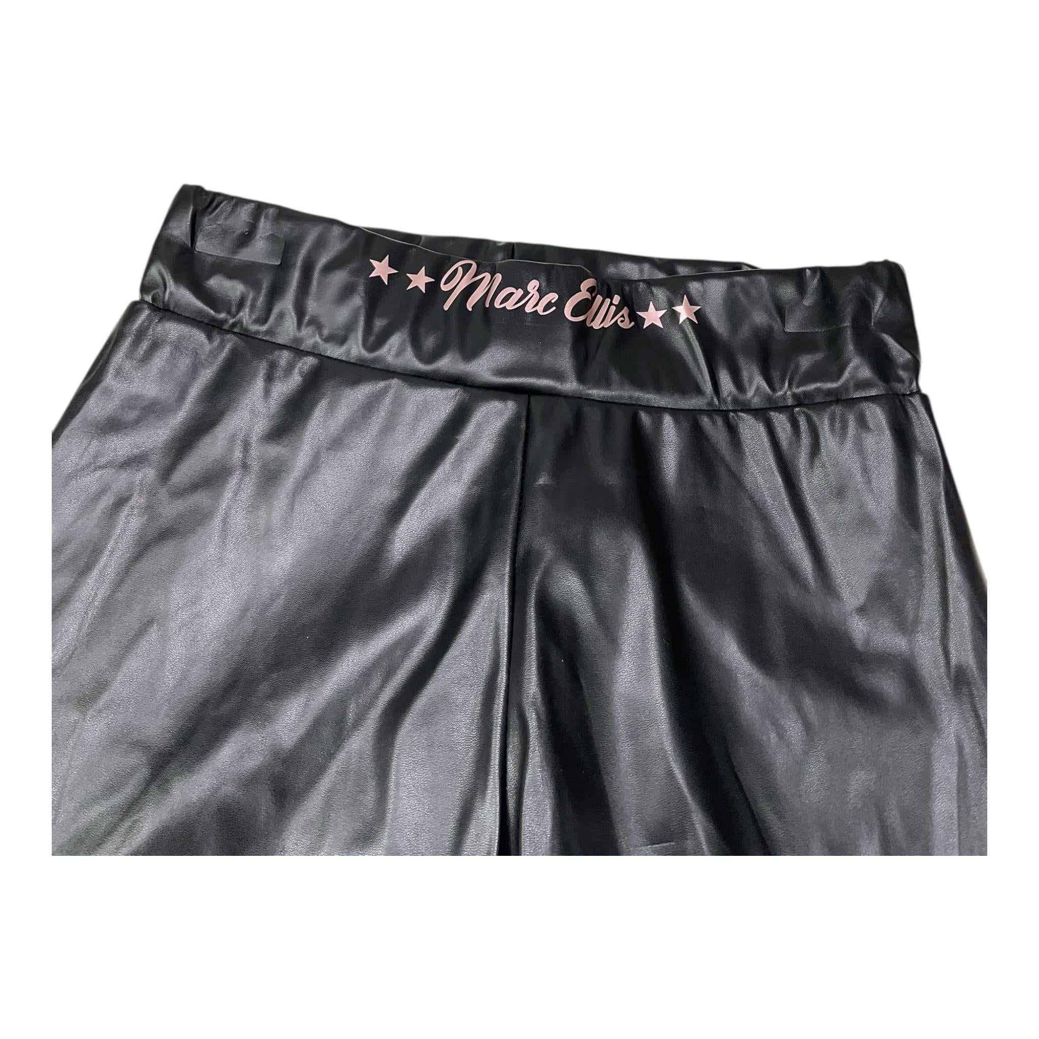 MARC ELLIS leggins in ecopelle tinta unita con elastico in vita Nero per Bambina JMJPT00284X NERO MARC ELLIS