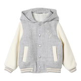 ELEVENTY giubbino tinta unita modello college con maniche in contrasto Grigio per Bambino EV2P47 GRIGIO ELEVENTY