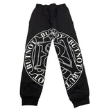 BUTNOT pantalone tuta tinta unita con stampe in contrasto Nero per Bambino B9498558 NERO BUTNOT