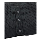 OFFICINA MILANESE cardigan tinta unita scollo a v Nero per Bambino JCARDIGAN NERO OFFICINA MILANESE