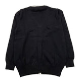 CESARE PACIOTTI cardigan tinta unita con profili in contrasto Nero per Bambino MGP5359BX NERO CESARE PACIOTTI