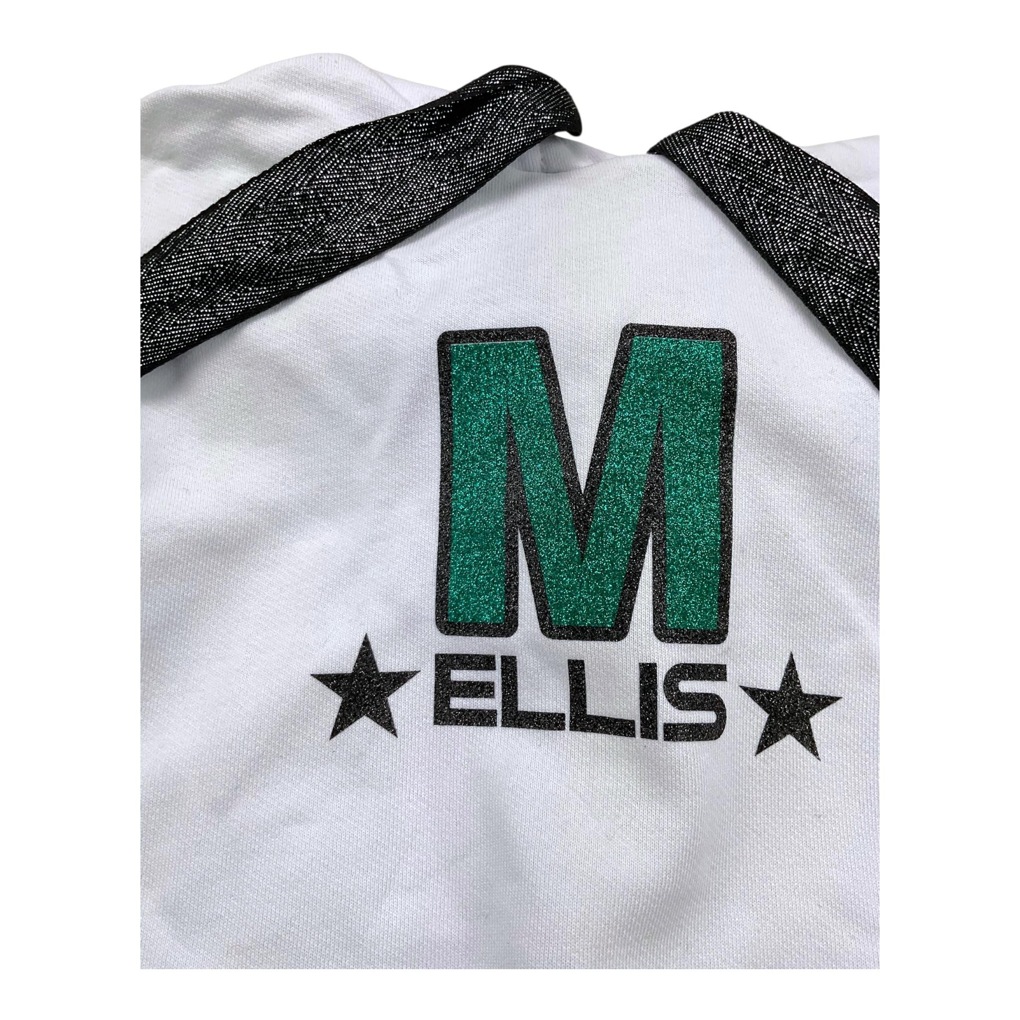MARC ELLIS felpa tinta unita con cappuccio e stampa Bianco per Bambina JMJMX15351 BIANCO MARC ELLIS