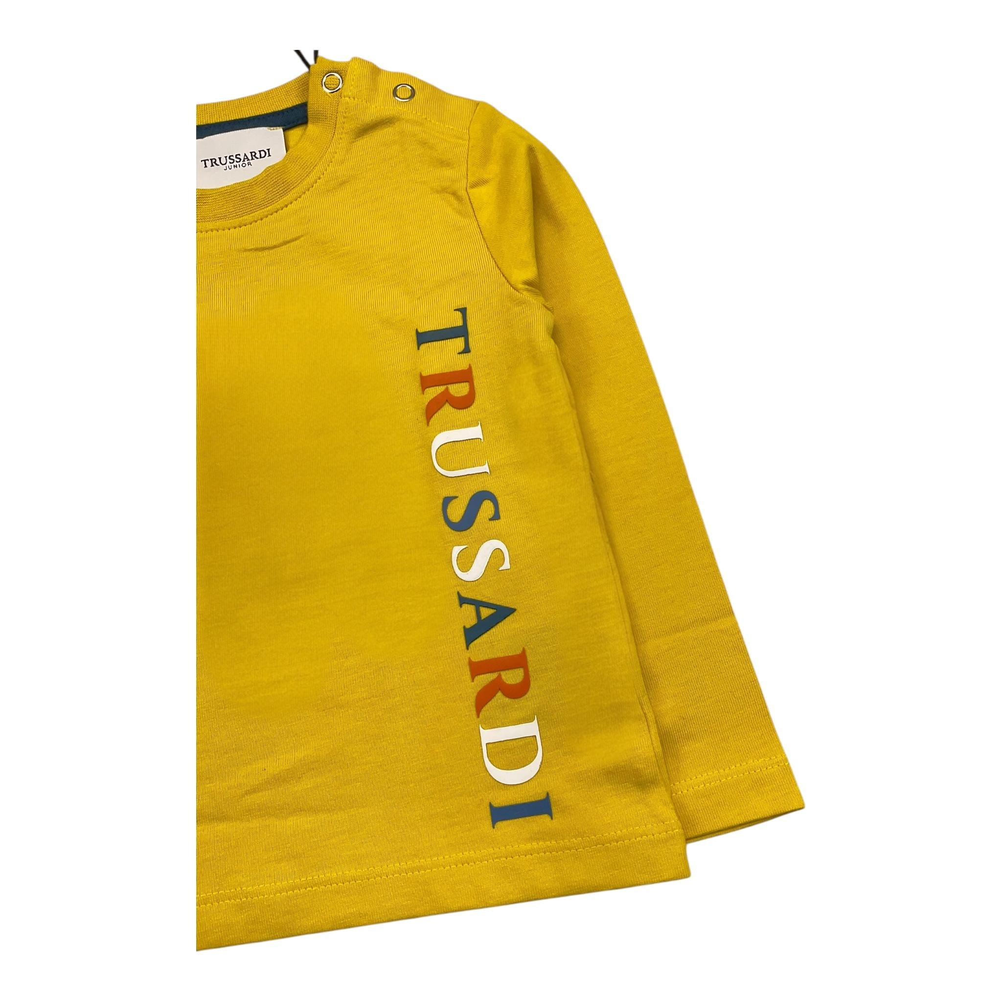 TRUSSARDI shirt girocollo tinta unita Giallo per Neonato TIA23141TSN GIALLO TRUSSARDI