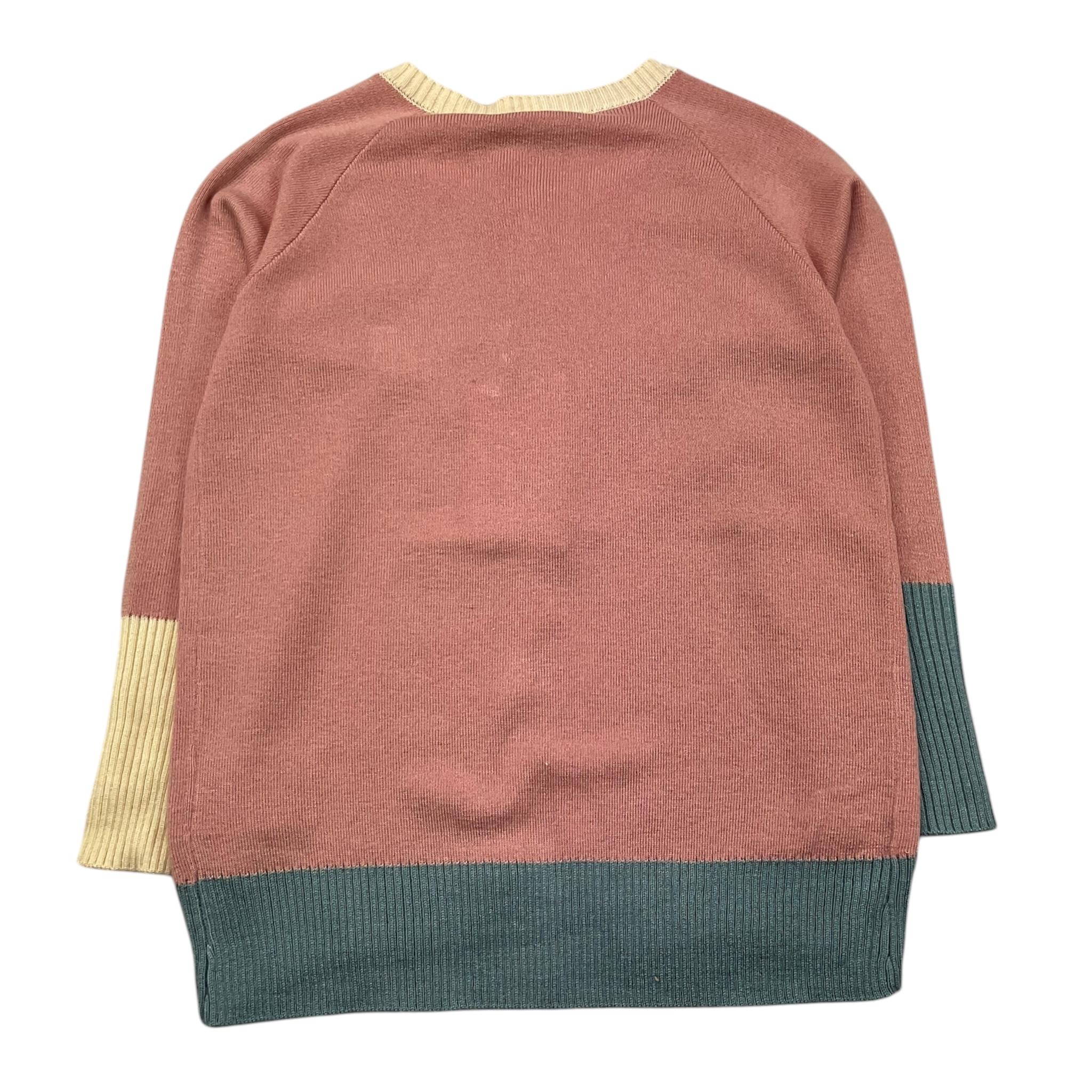 TRUSSARDI cardigan tinta unita con profili in contrasto Rosa per Bambina TGA25078CD ROSA TRUSSARDI