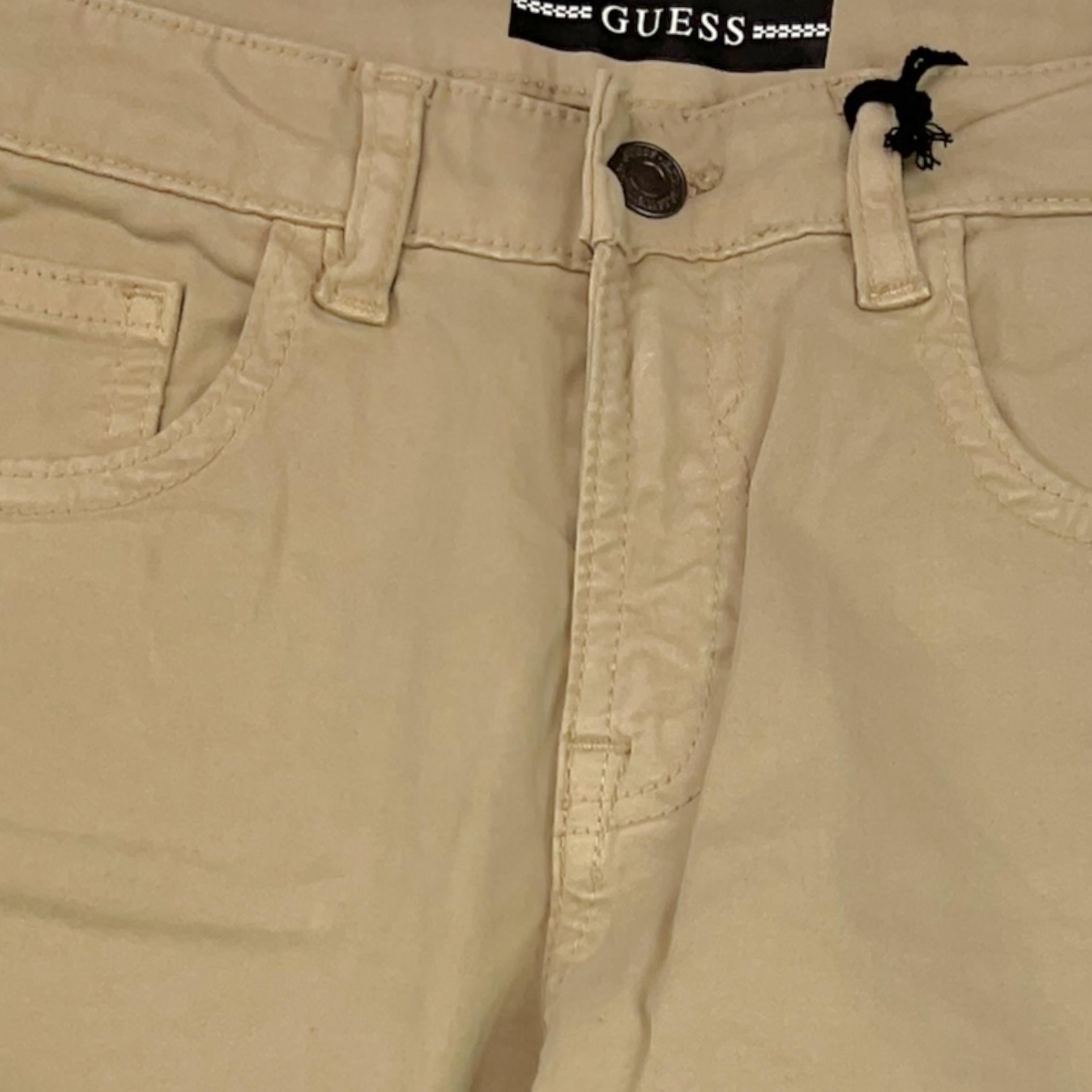 GUESS pantalone tinta unita con girovita regolabile Beige per Bambino N3BB03WFPMA BEIGE GUESS
