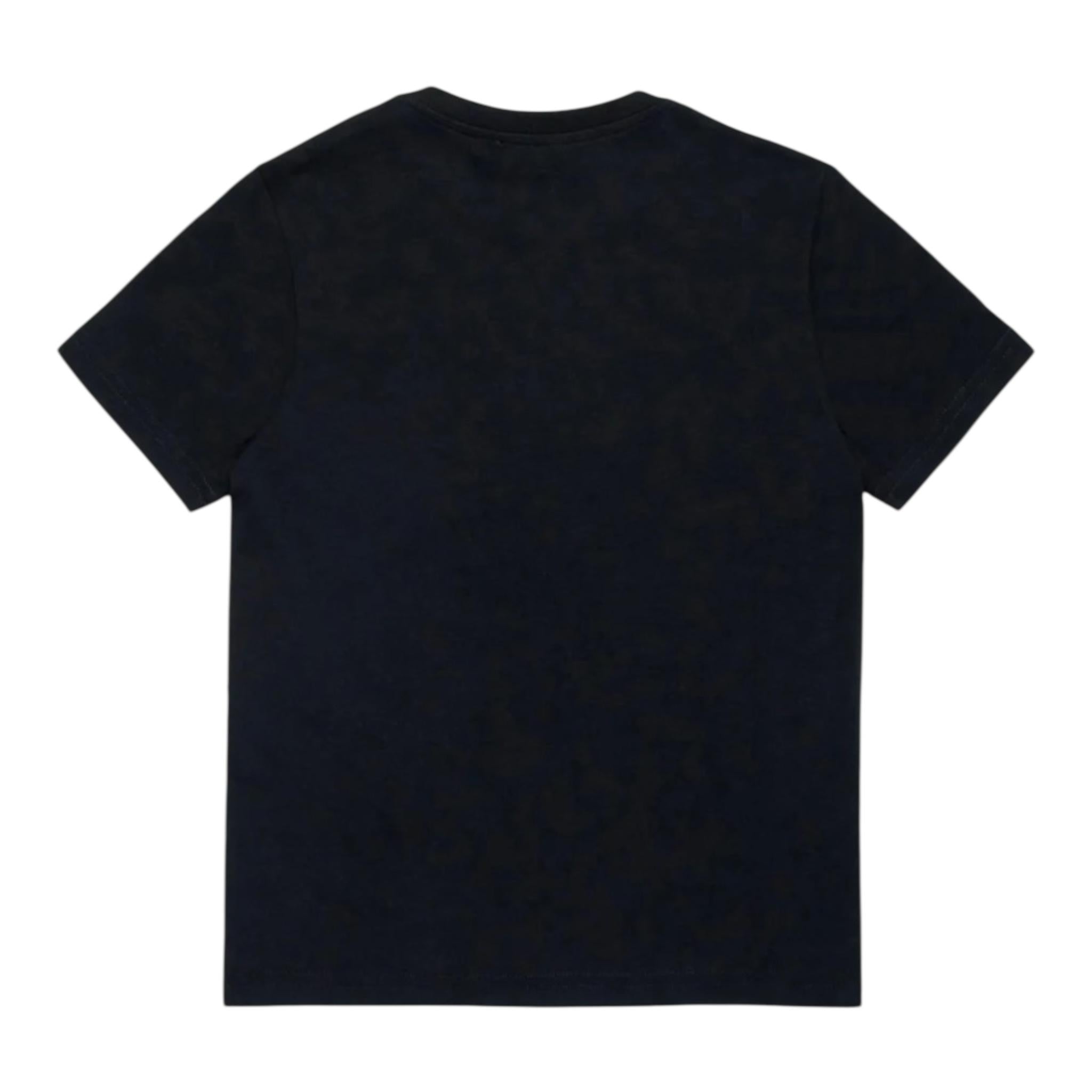 DSQUARED2 t-shirt girocollo tinta unita con stampa Nero per Bambino DQ1983X NERO DSQUARED2