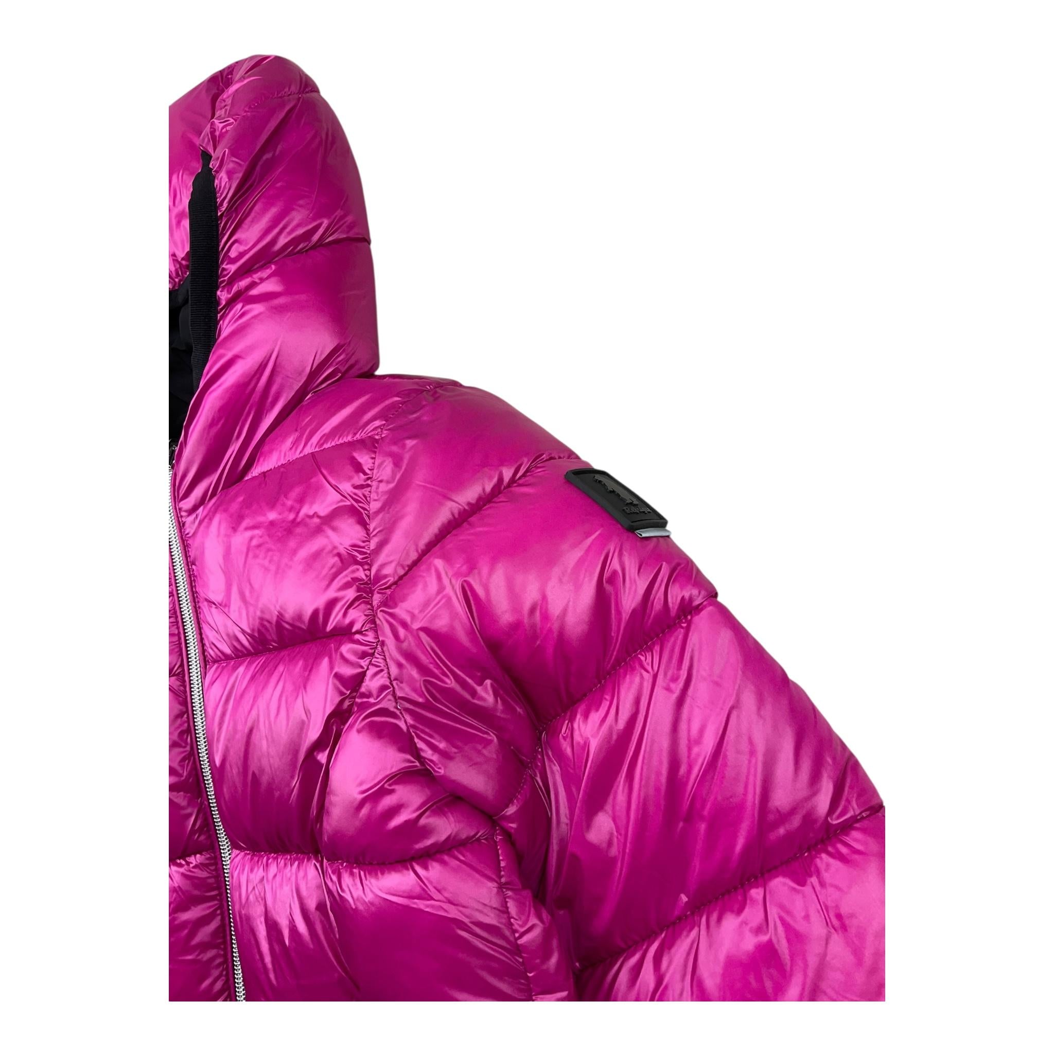 REFRIGUE giubbino reversibile bicolore cn cappuccio Nero/fuxia per Bambina 2841O00001X NERO/FUXIA REFRIGUE