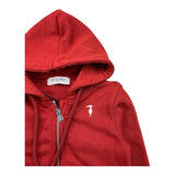 TRUSSARDI felpa con zip e cappuccio tinta unita Rosso per Neonato TIA25023 ROSSO TRUSSARDI