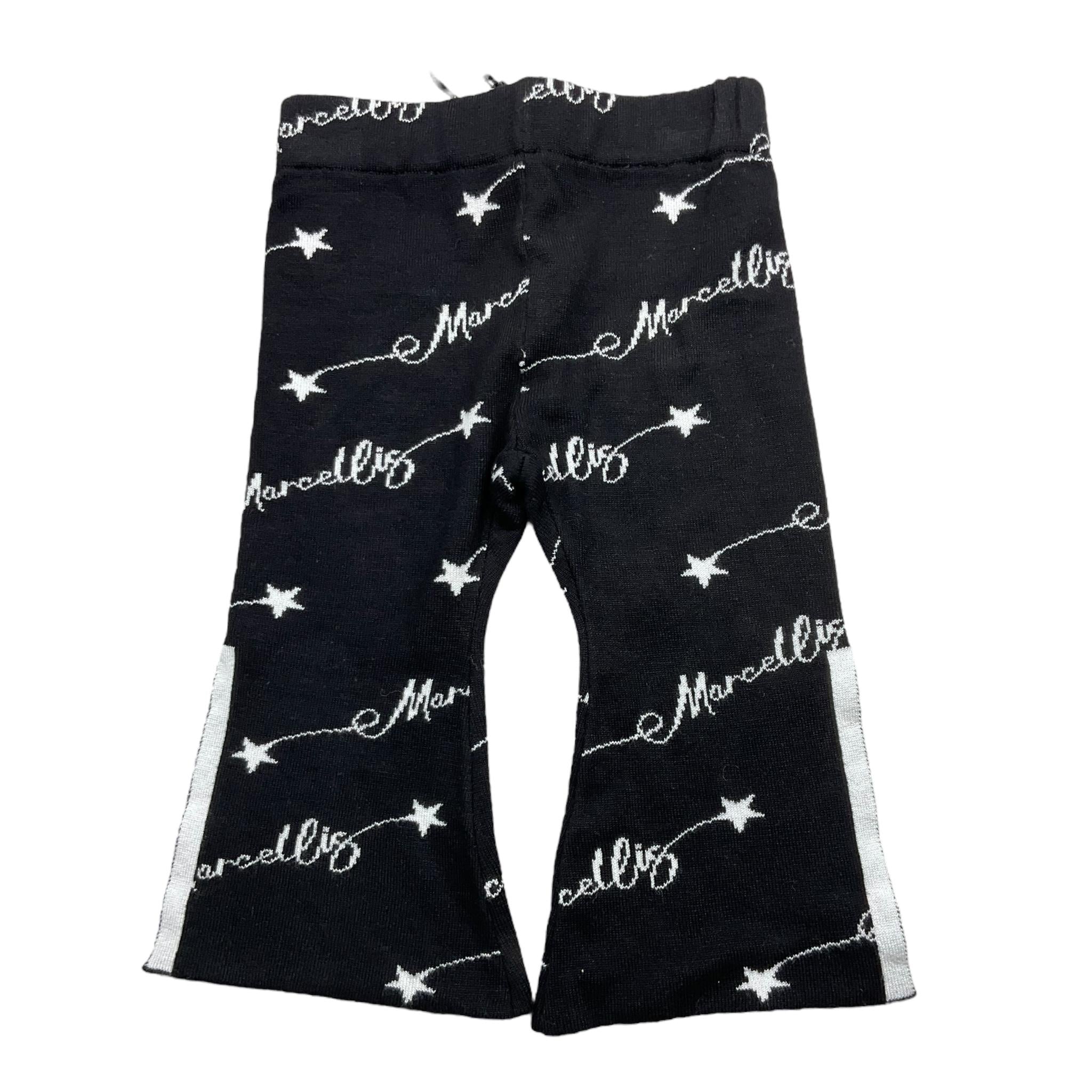 MARC ELLIS pantalone modello a zampa tinta unita logato Nero per Neonata JMNPT00182XX NERO MARC ELLIS