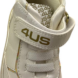 CESARE PACIOTTI sneakers tinta unita con strappo e lacci Bianco per Neonato 42641 BIANCO CESARE PACIOTTI