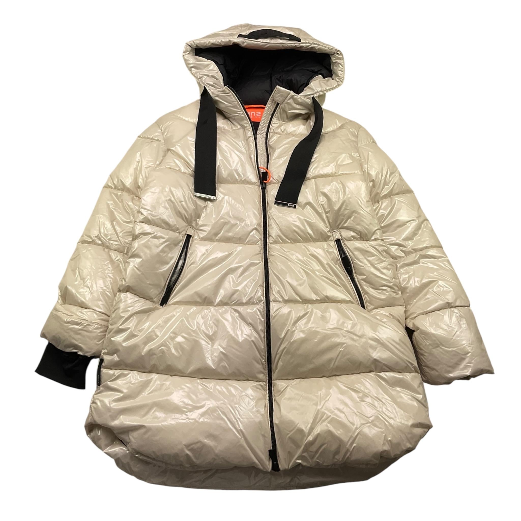 SUNS giubbino tinta unita con zip e cappuccio Beige per Bambina GBS5360DX BEIGE SUNS