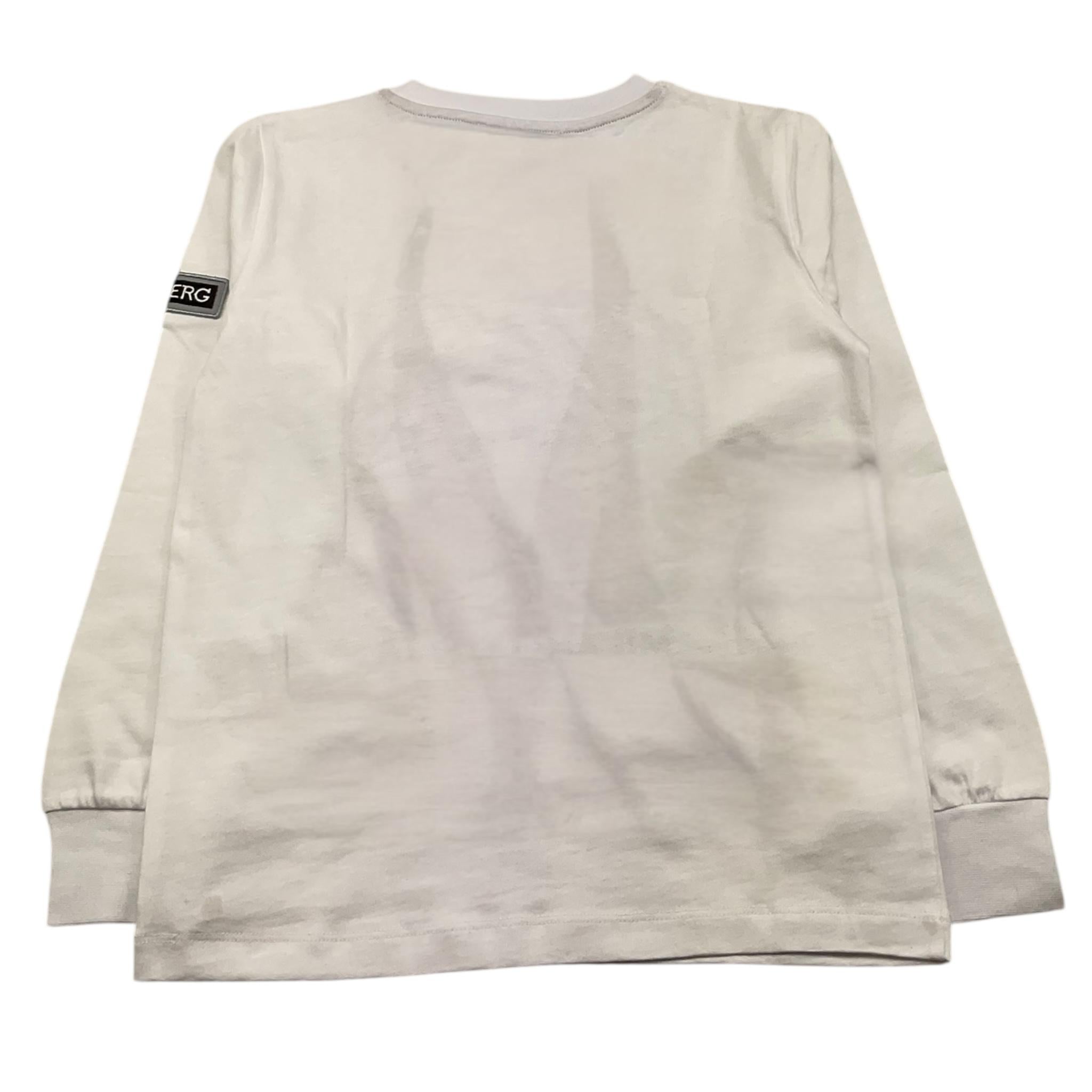 ICEBERG shirt girocollo tinta unita con stampa Bianco per Bambino TSICE5320B BIANCO ICEBERG