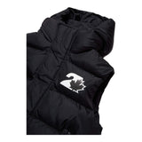DSQUARED2 smanicato tinta unita con cappuccio e stampa logo Nero per Bambino DQ2448 NERO DSQUARED2