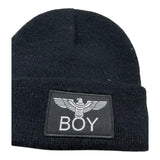 BOY LONDON cappell tinta unita con logo Nero per Neonato CABL054B NERO BOY LONDON