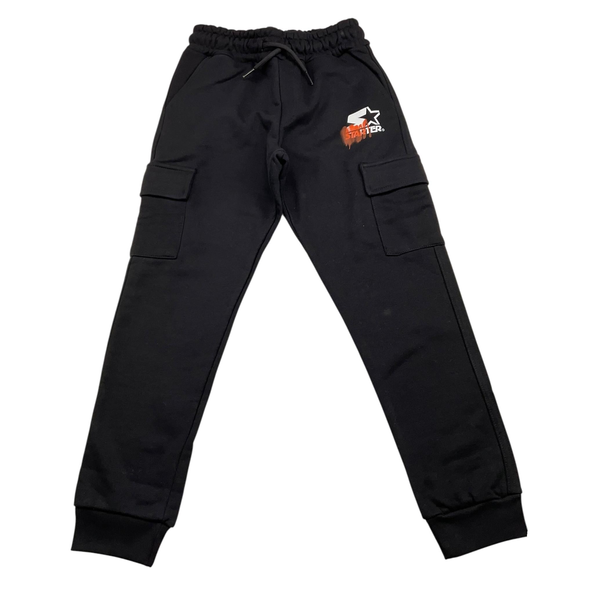 STARTER pantalone tuta tinta unita cn tasconi Nero per Bambino 1292 NERO STARTER