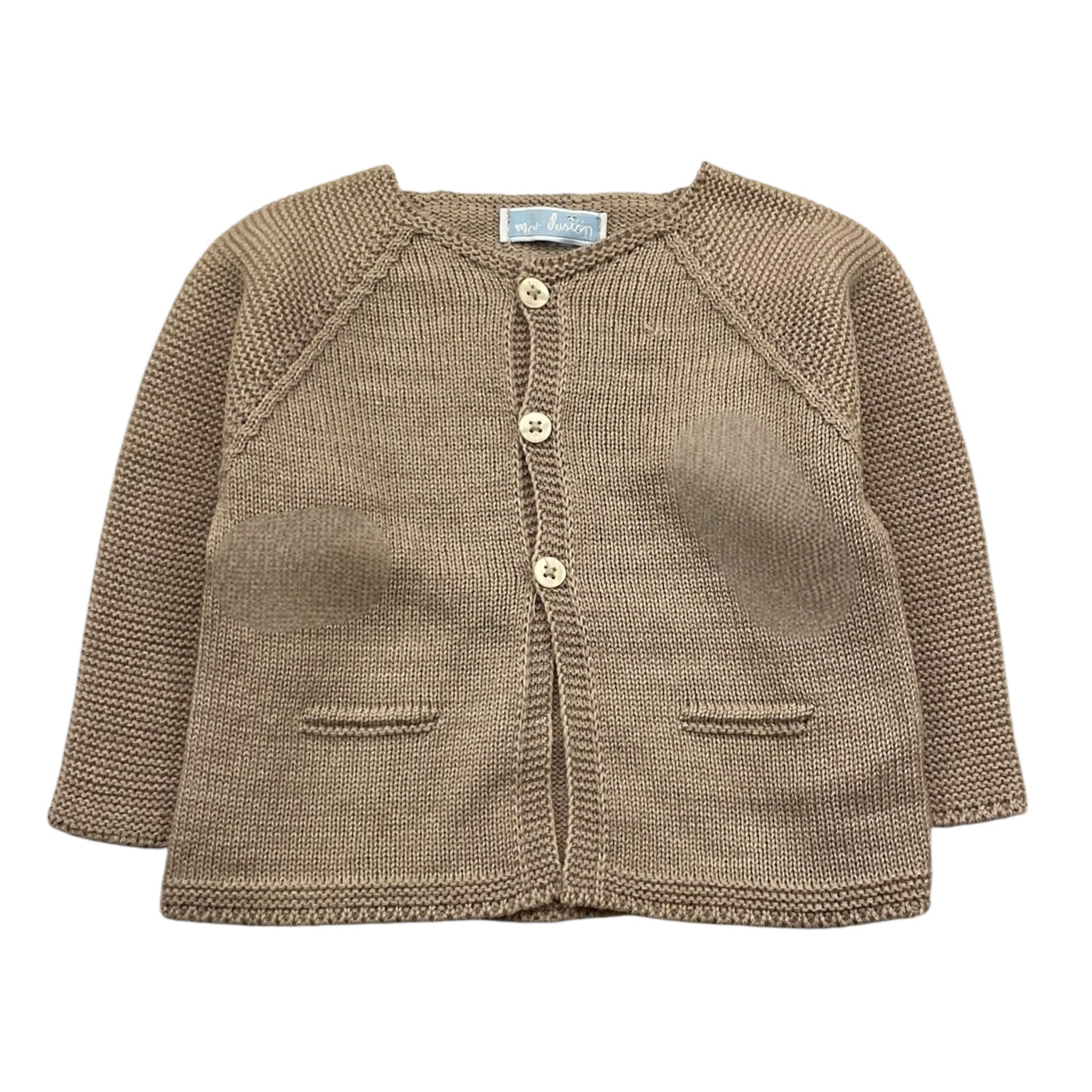 MAC ILUSIO'N cardigan tinta unita Fango per Neonato 494811 FANGO MAC ILUSIO'N