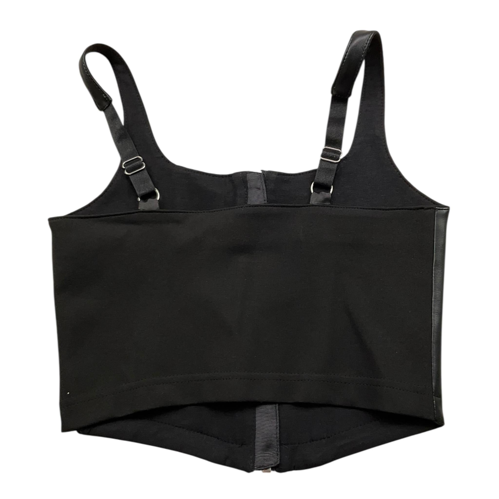 PATRIZIA PEPE top tinta unita in ecopelle Nero per Bambina 7C0250 NERO PATRIZIA PEPE