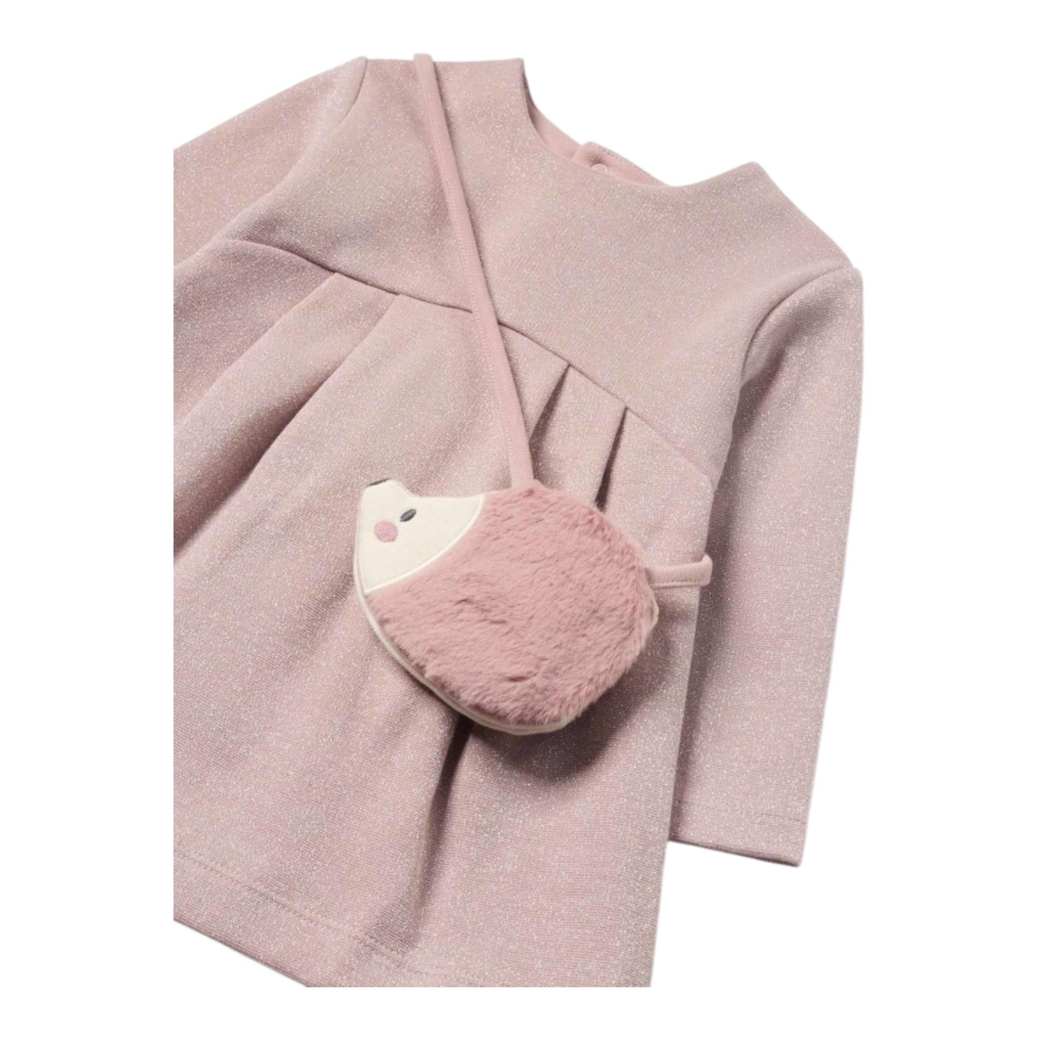 MAYORAL abito tinta unita con pochette girocollo Rosa per Bambina 2915 ROSA MAYORAL