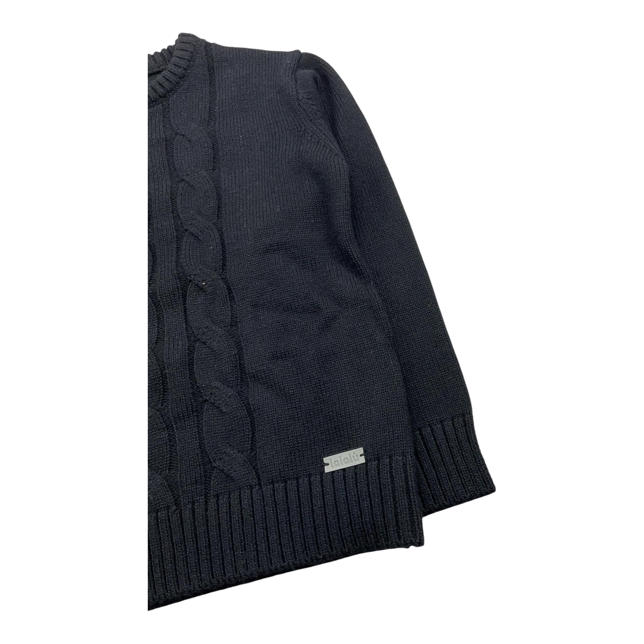 LALALU' maglia girocollo tinta unita Nero per Bambino MGL140NB NERO LALALU'