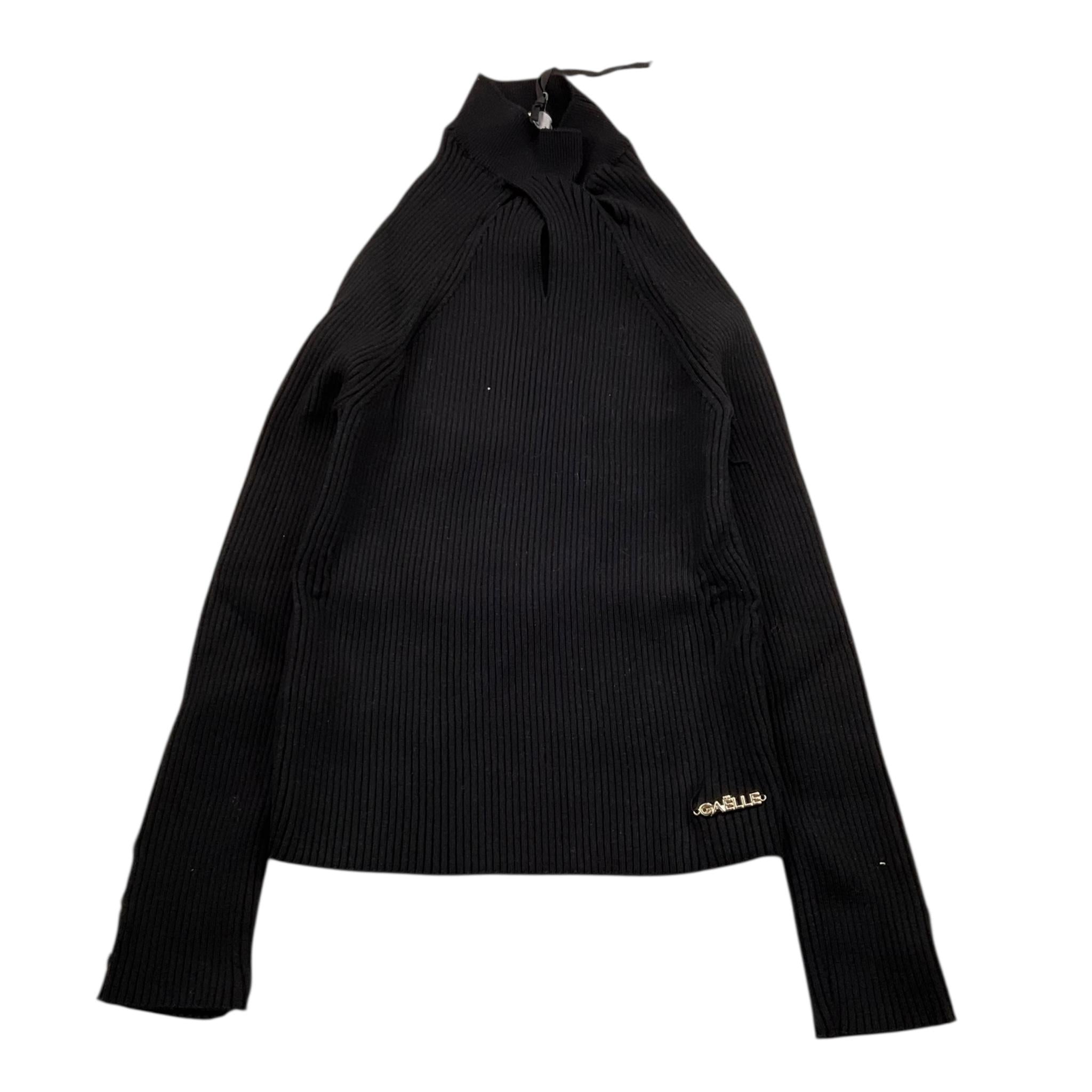 GAELLE maglia tinta unita mezzo collo con logo Nero per Bambina 2741W00400 NERO GAELLE