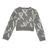 PINKO maglia tinta unita logata girovollo Grigio per Bambina F4PIJGJP019XX GRIGIO PINKO