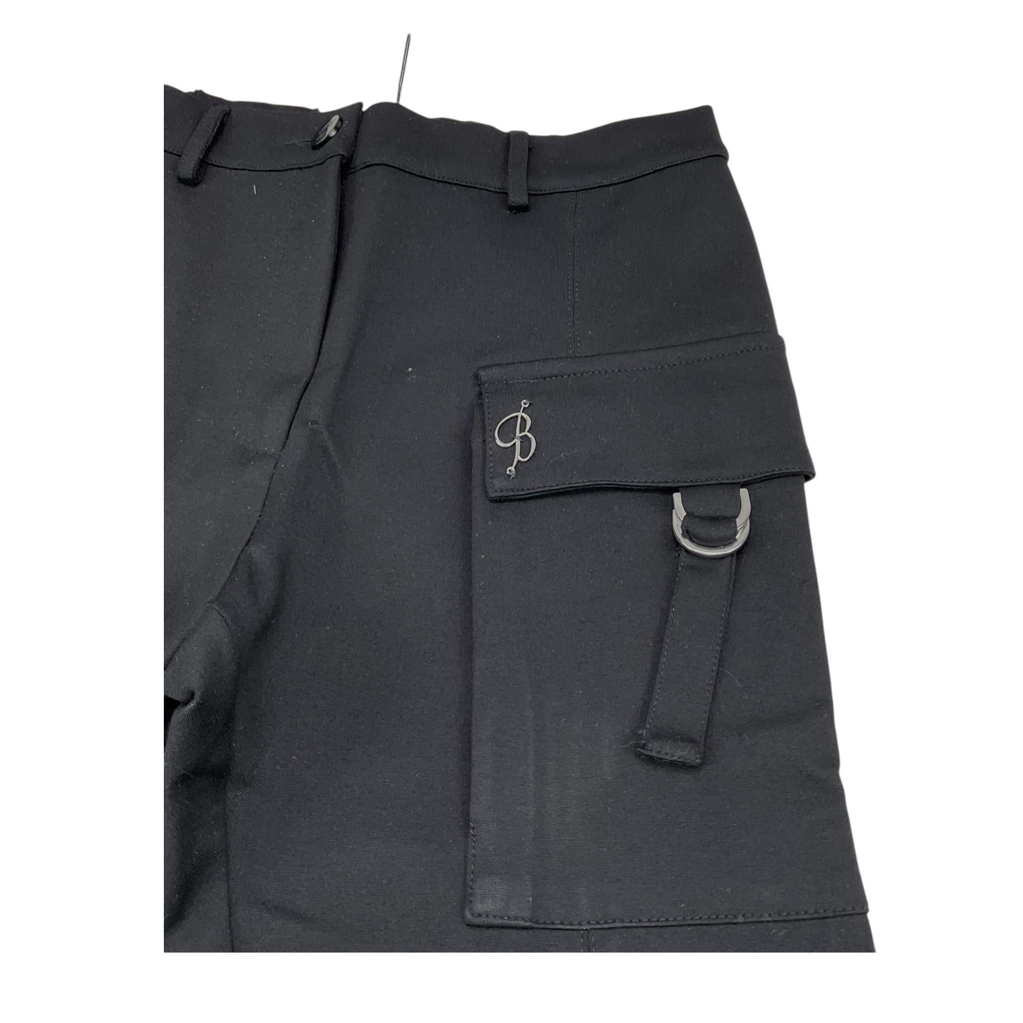 MISS BLUMARINE pantalone tinta unita con elastico in vita modello zampa Nero per Bambina IF4051 NERO MISS BLUMARINE