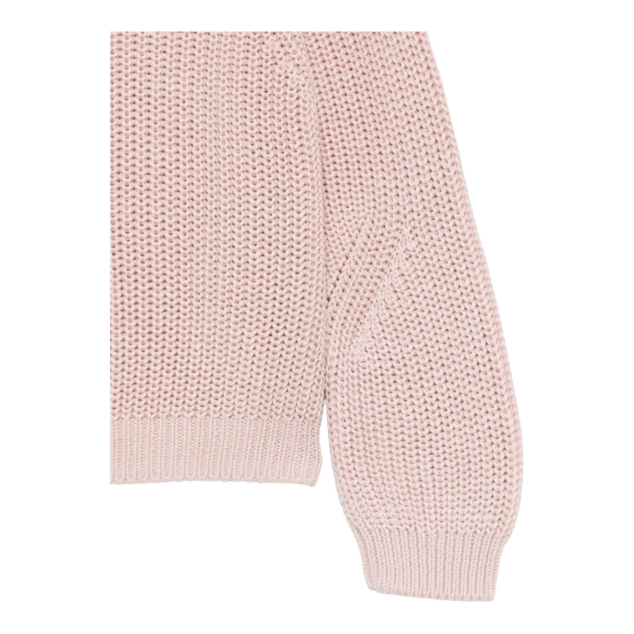IL GUFO maglia tinta unita con trecce Rosa per Bambina A24MA452EM109 ROSA IL GUFO