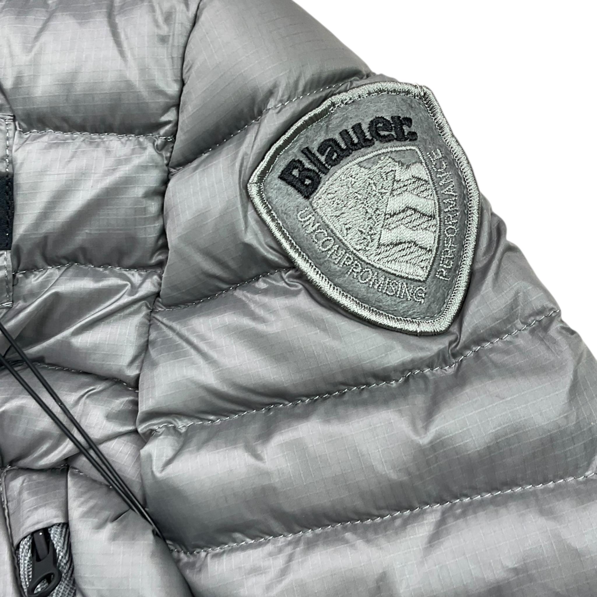 BLAUER giubbino tinta unita con zip e cappuccio Grigio per Bambino 23WBLKC02228J GRIGIO BLAUER
