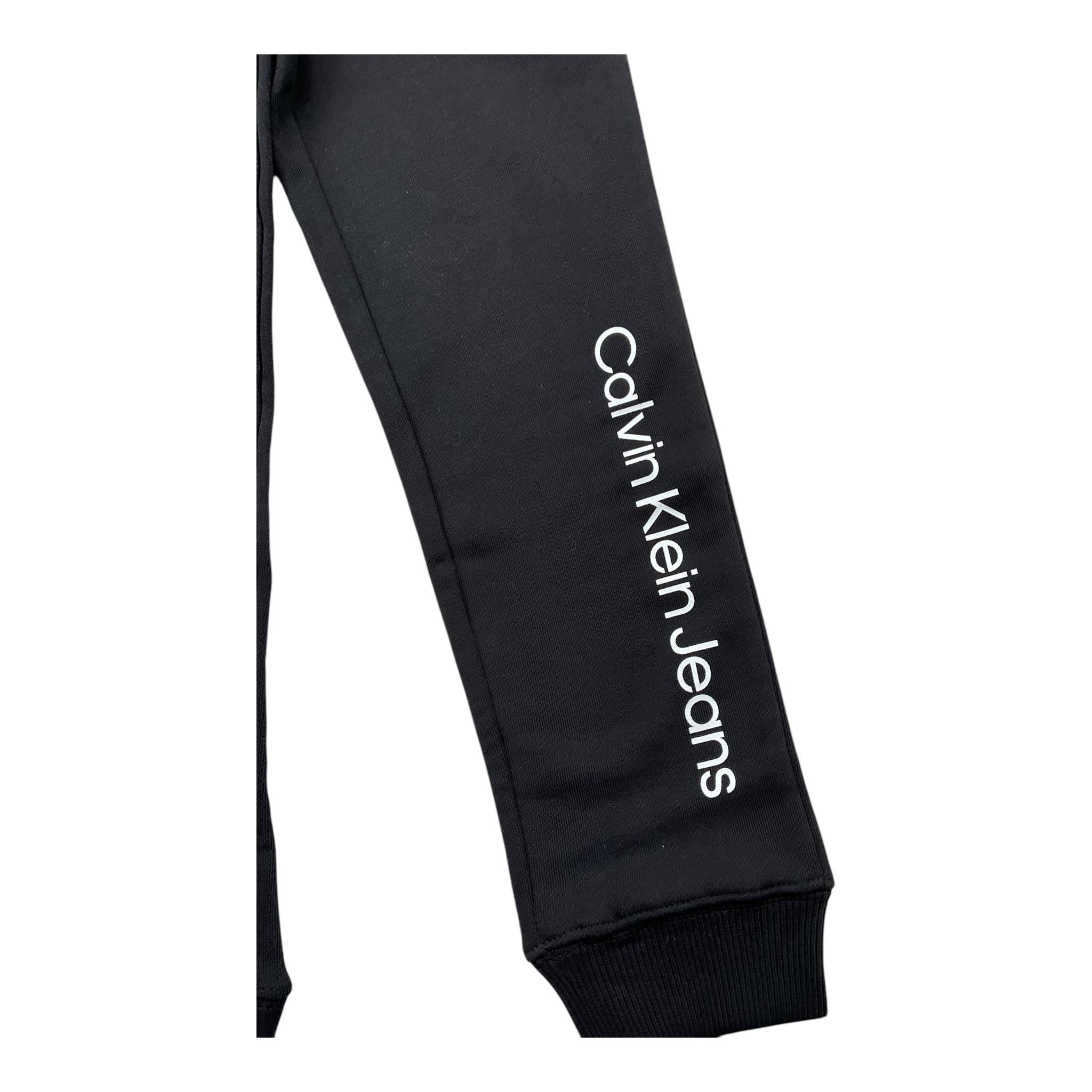 CALVIN KLEIN pantalone modello tuta tinta unita con elastico in vita Nero per Bambino U00681J NERO CALVIN KLEIN