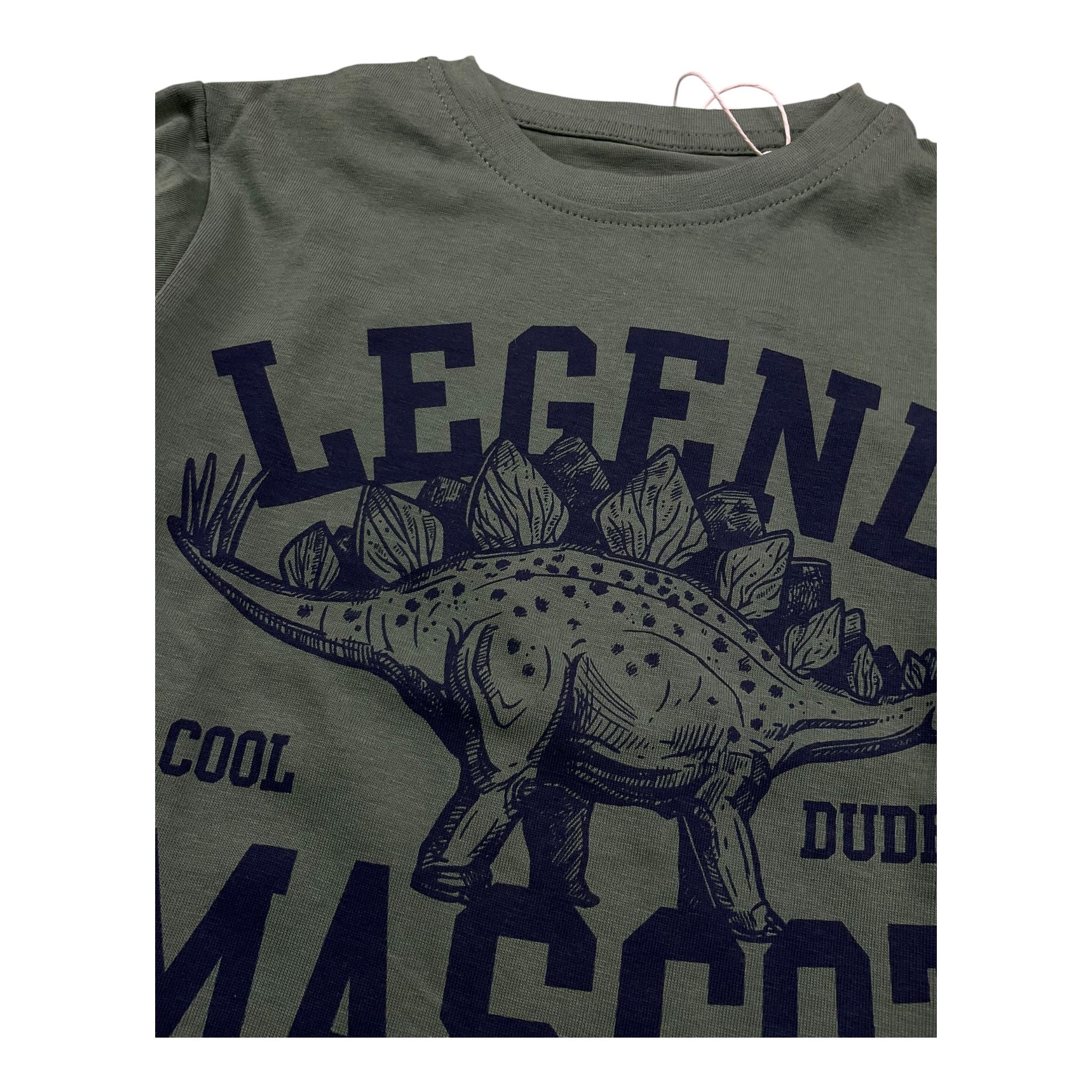 LOSAN shirt girocollo tinta unita con stampa Verde per Neonato 51030792019015 VERDE LOSAN