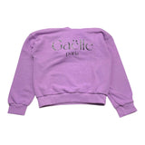 GAELLE felpa tinta unita con cappuccio e stampa Lilla per Bambina 2741F0973 LILLA GAELLE