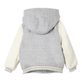 ELEVENTY giubbino tinta unita modello college con maniche in contrasto Grigio per Bambino EV2P47 GRIGIO ELEVENTY