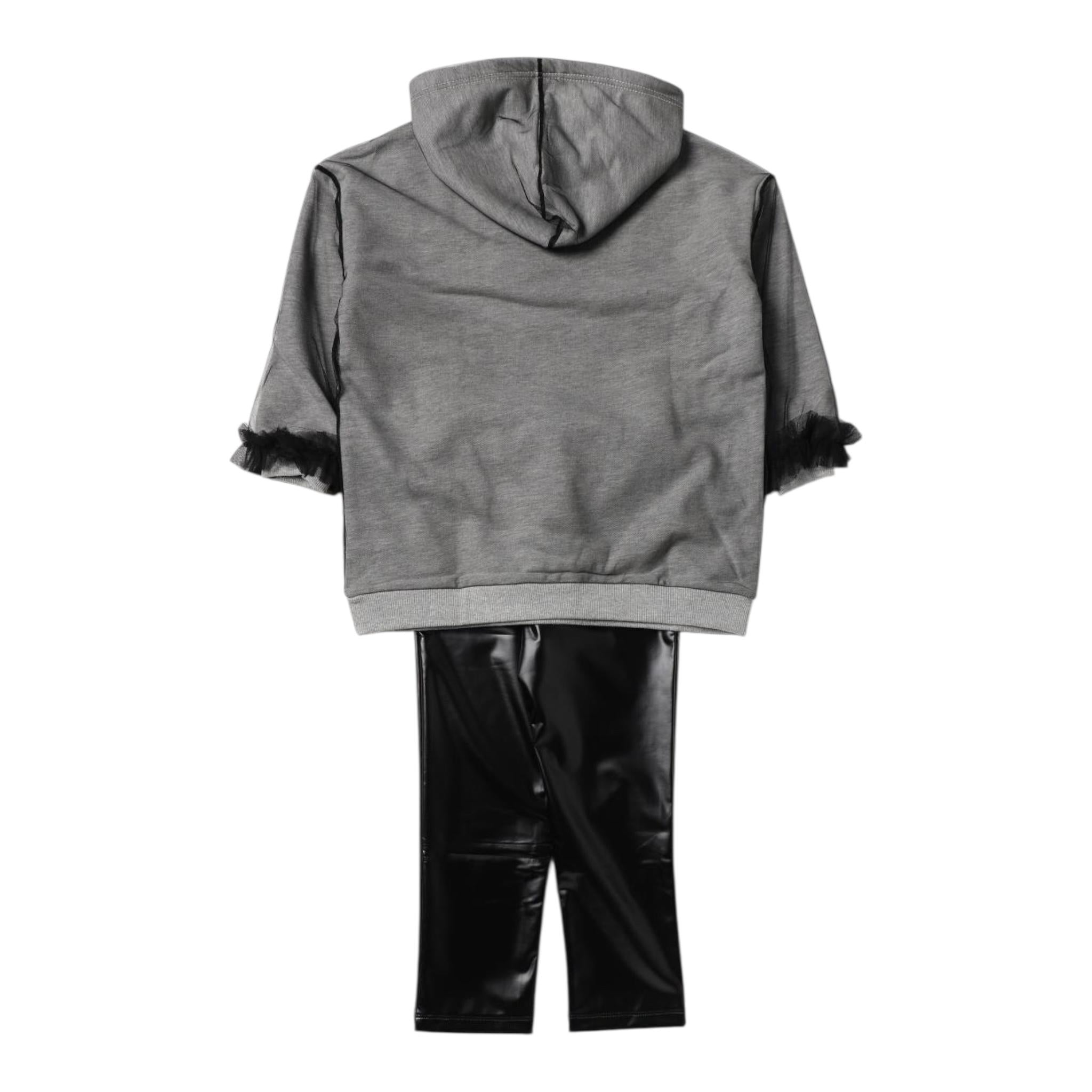 TWINSET completo 2pz felpa-leggins Grigio per Bambina 232GJ2205 GRIGIO TWINSET
