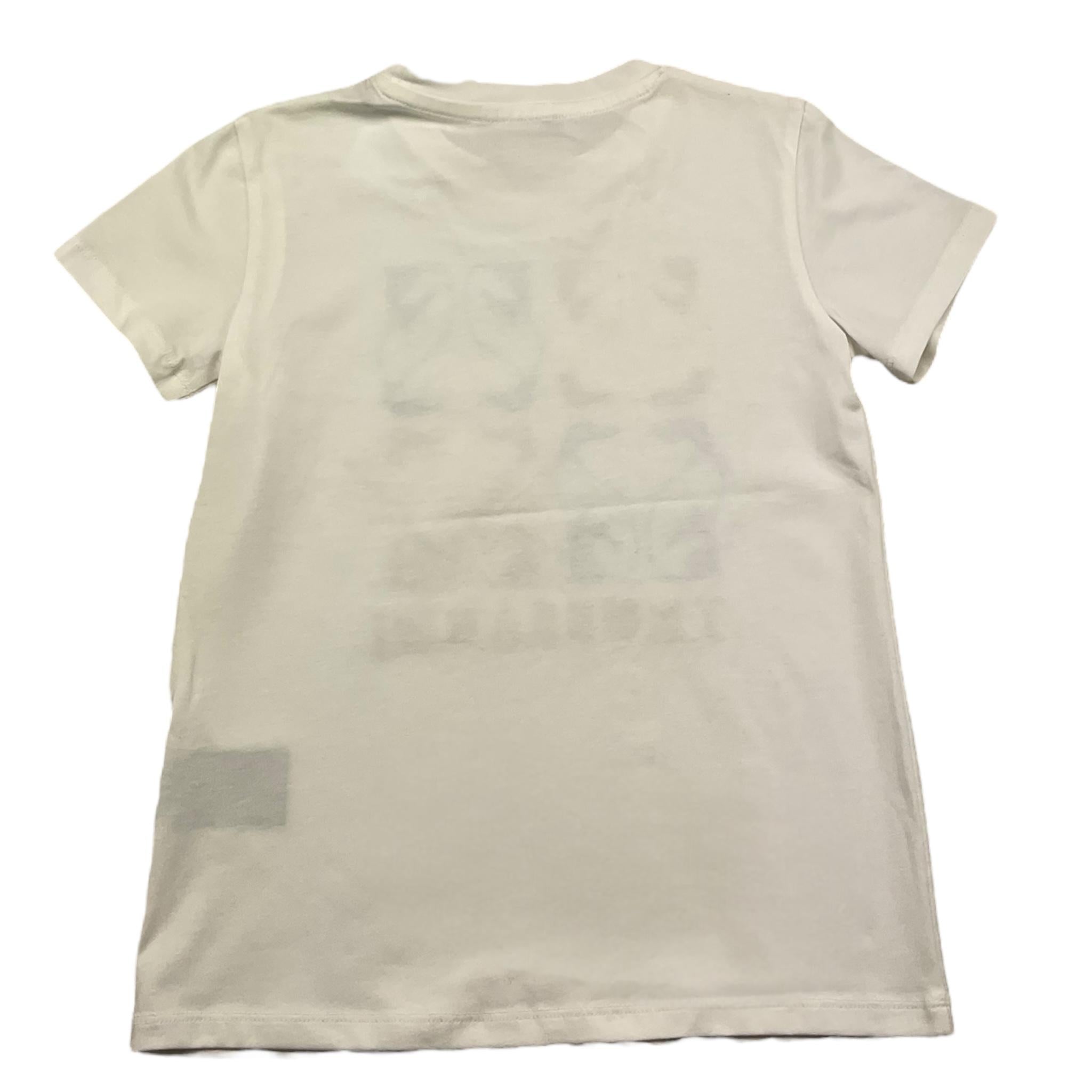 TRUSSARDI t-shirt girocollo tinta unita cn ricami Bianco per Bambina TGA25044TS BIANCO TRUSSARDI