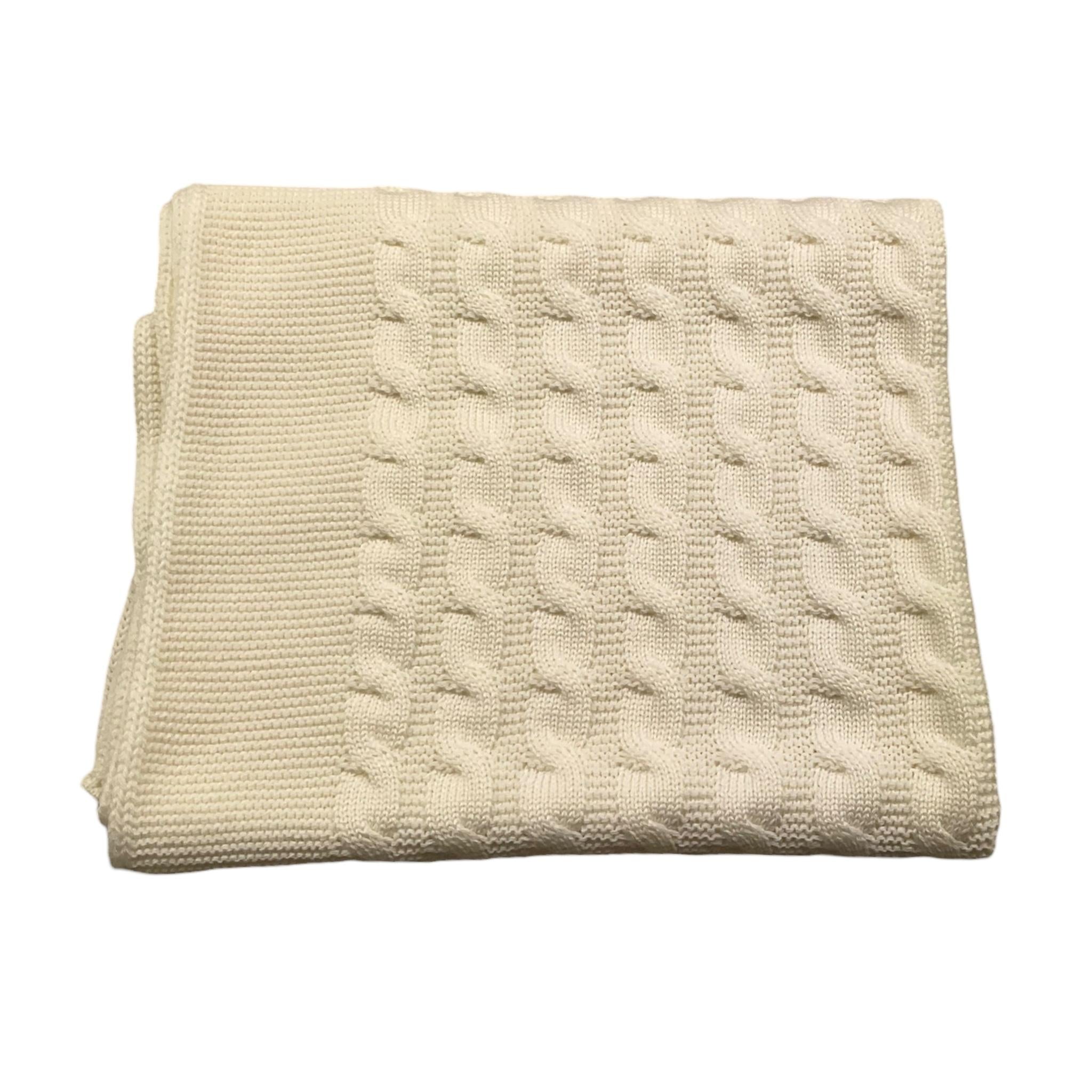 BABY LORD coperta tinta unita con ricami Panna per Neonato 123 PANNA BABY LORD