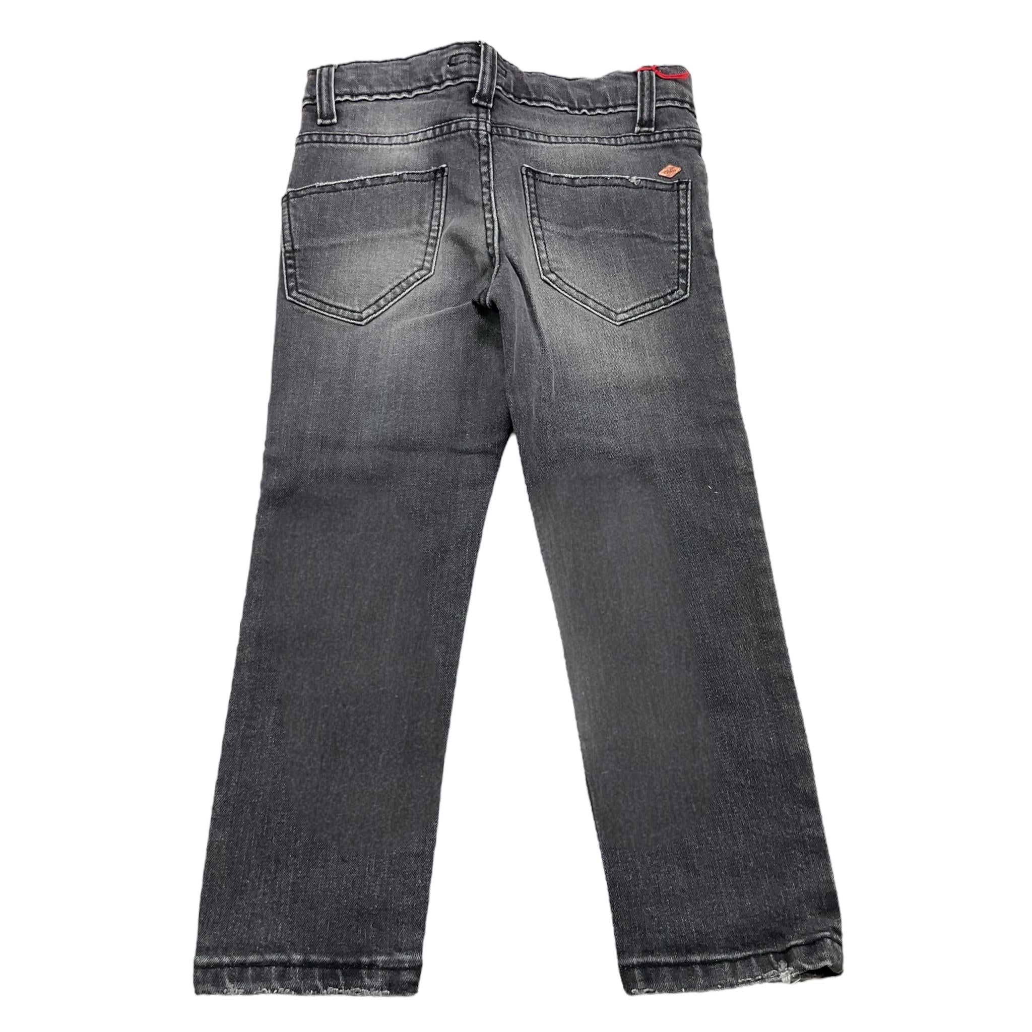 NUPKEET jeans tinta unita con girovita regolabile Nero per Bambino 04NK814 NERO NUPKEET