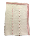PICCOLA GIUGGIOLA coperta tinta unita con applicazioni in contrasto Bianco per Neonata MIRTOO BIANCO PICCOLA GIUGGIOLA