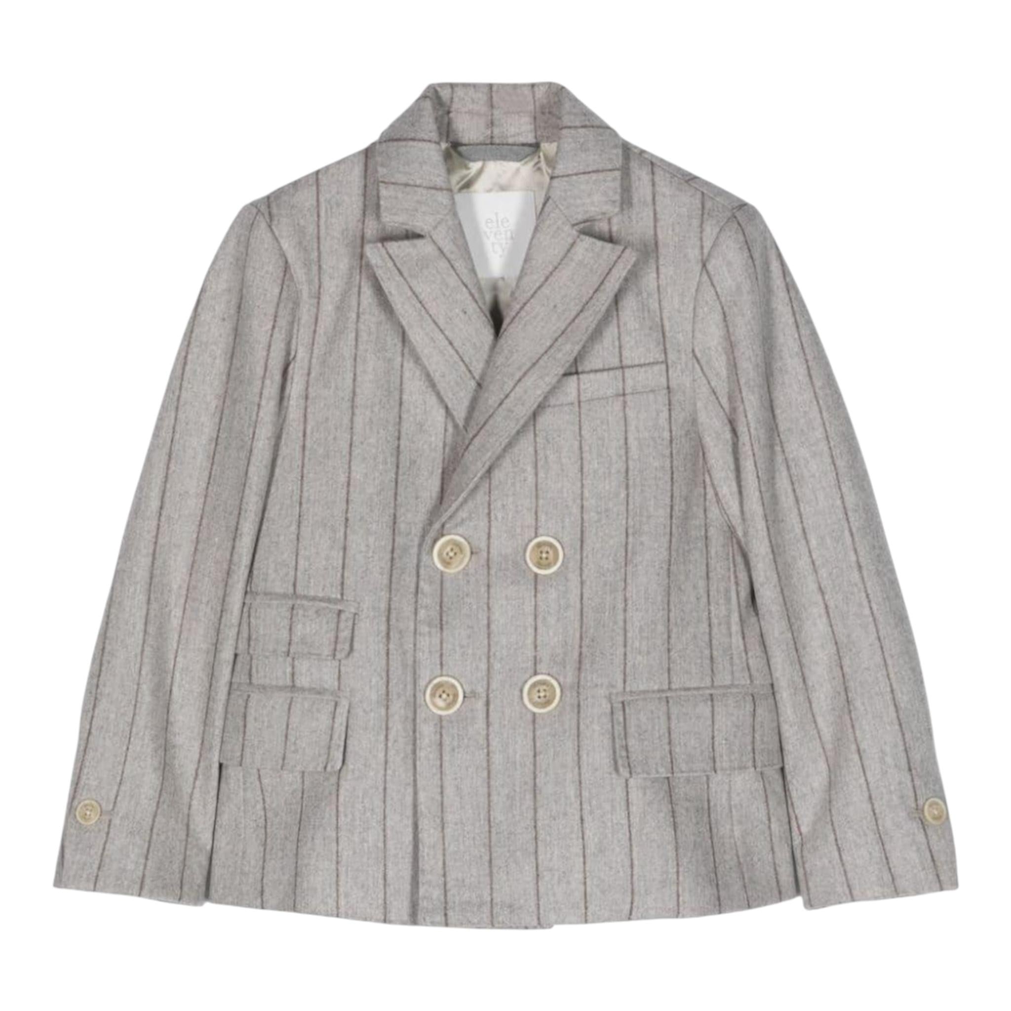 ELEVENTY giacca tinta unita con fantasia a righe Grigio per Bambino ET2Q24X GRIGIO ELEVENTY