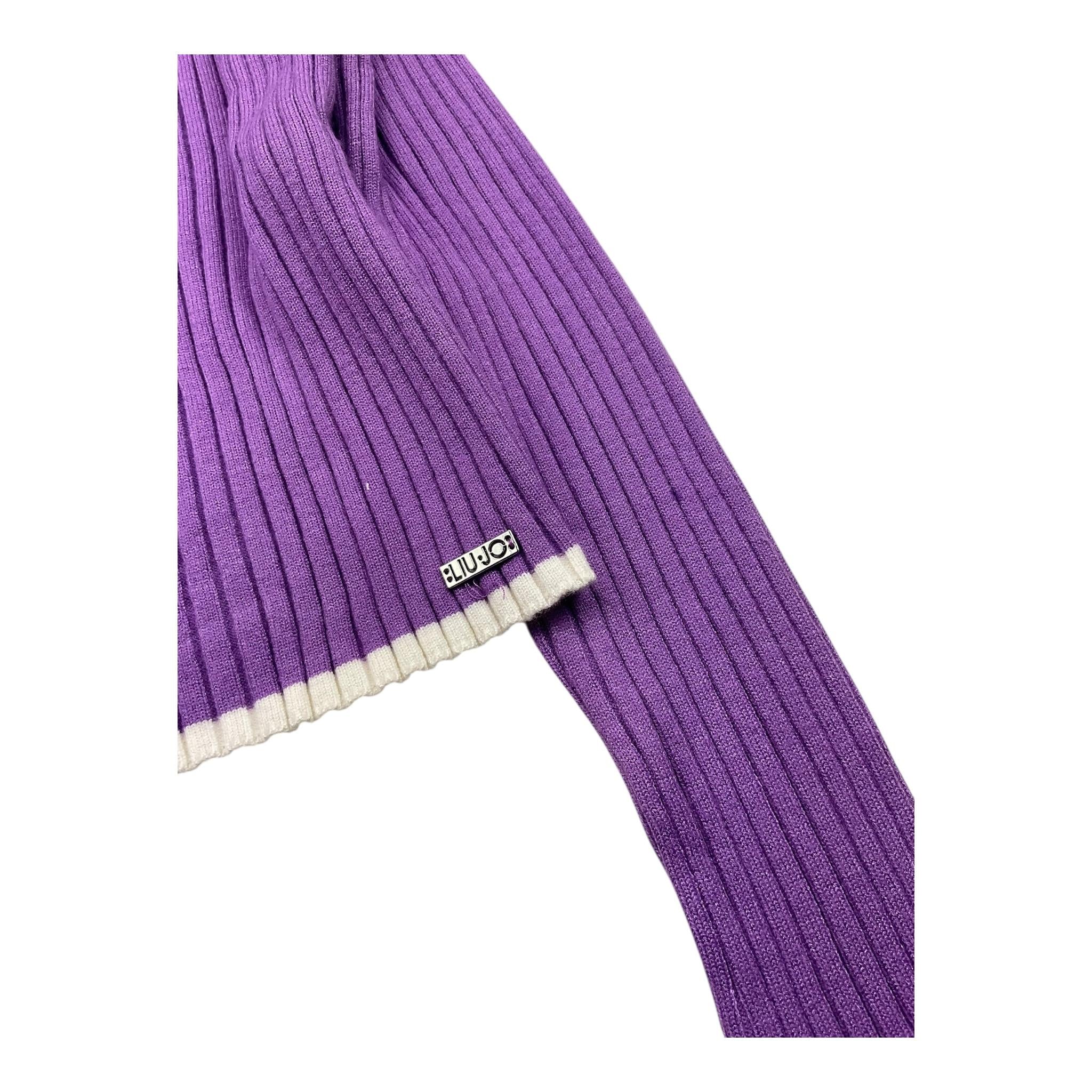 LIU JO cardigan tinta unita a costine Viola per Bambina GF4051MA12P VIOLA LIU JO