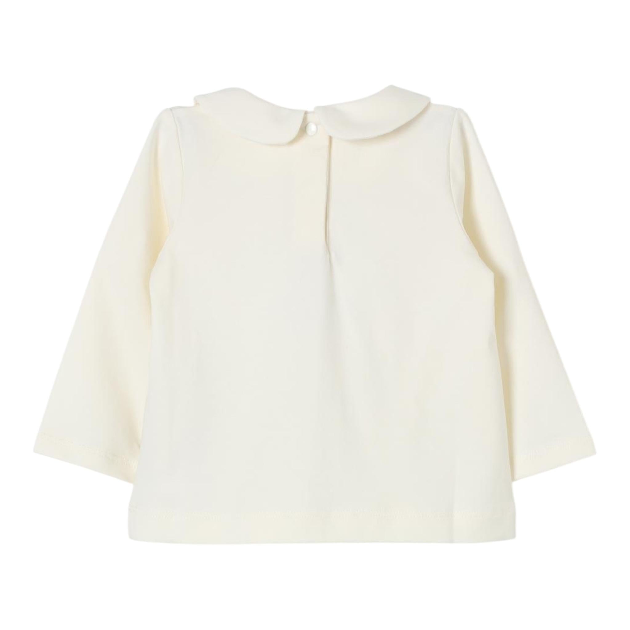 LIU JO shirt girocollo tinta unita con stampa in contrasto Panna per Neonata HF40788 PANNA LIU JO