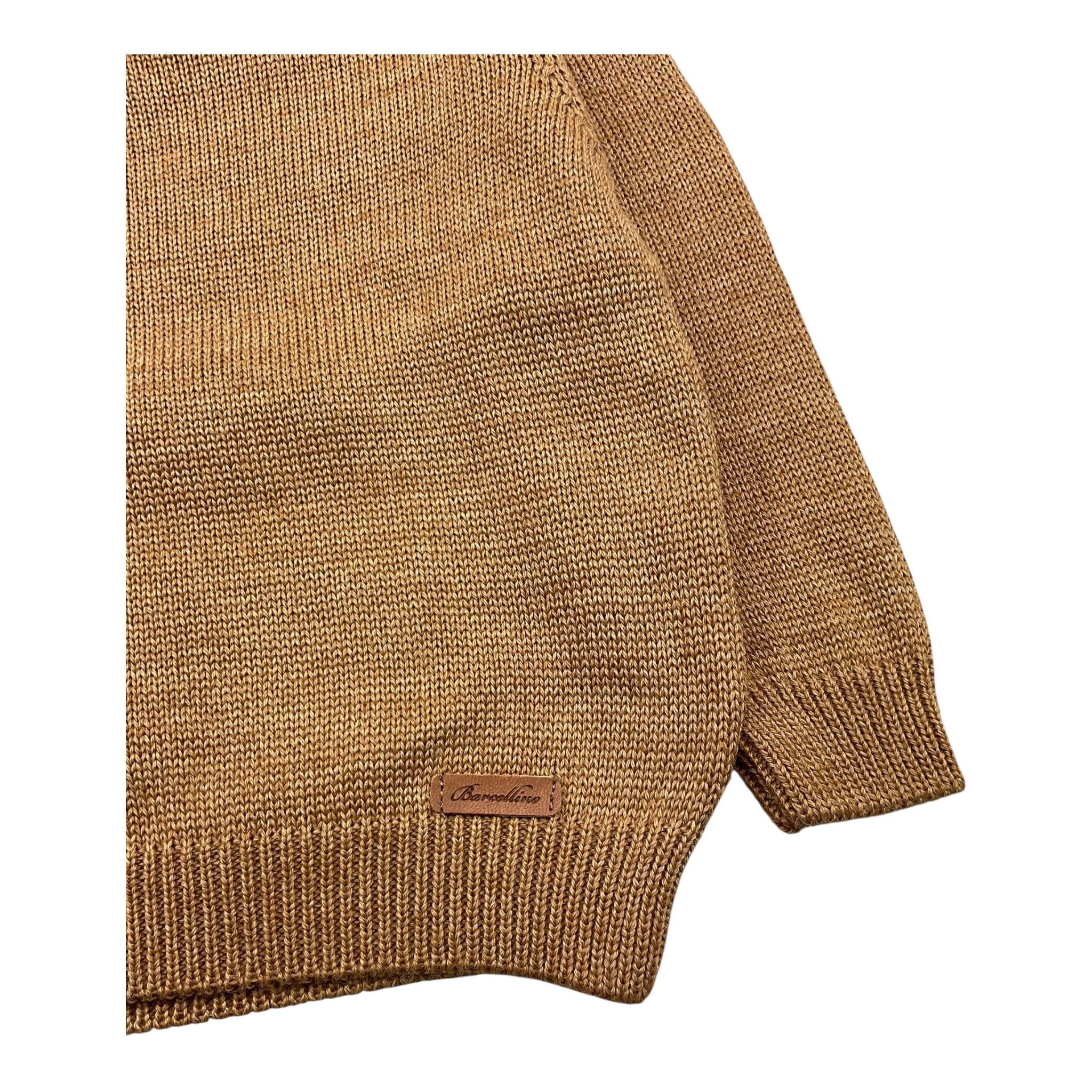 BARCELLINO maglia girocollo tinta unita Cammello per Neonato 105422 CAMMELLO BARCELLINO