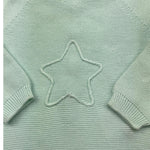 WEDOBLE tutina tinta unita con stampa stella Verde acqua per Neonato V2208346A VERDE ACQUA WEDOBLE